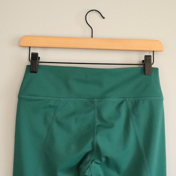 Peloton Women's L Green Scalloped Hem Limited Ed. Mid-Rise Leggings Yoga Pants - Picture 6 of 10